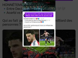 acerbi et les barcelonais #football #highlights #cr7 #messi #ucl #goat