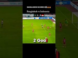 🇧🇩 Bangladesh’s 2 Goals vs Indonesia! ⚽🔥 #BangladeshFootball #Shorts