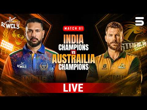 LIVE | India Champions vs Australia Champions | Match 1 | World Championship of Legends 2026 | M9O1T